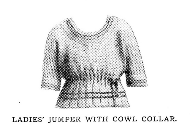 Lady's Jumper With Cowl Collar