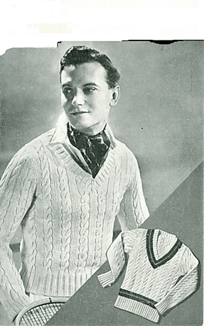 Cable-stitch pullover