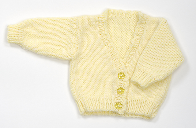 Baby Sweater with V-neck