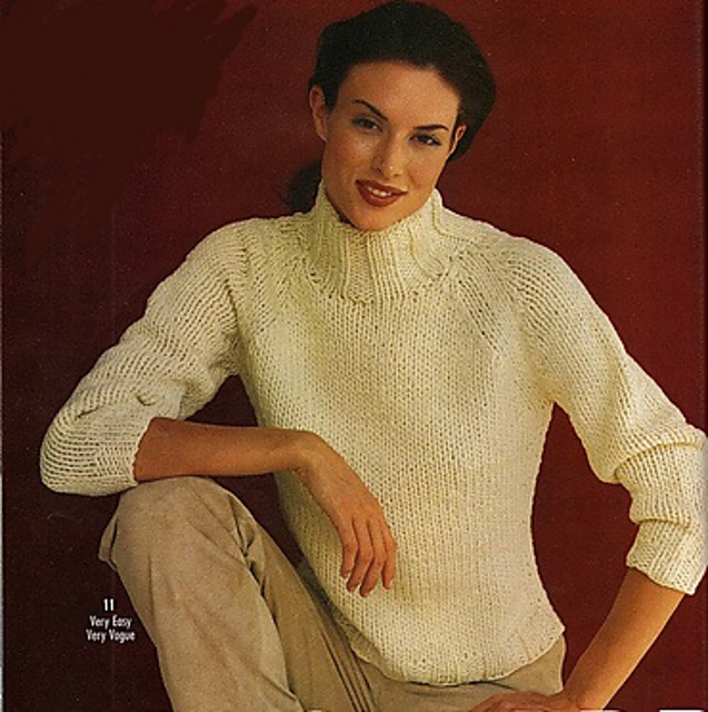 Ravelry: #11 Turtleneck Pullover pattern by Adrienne Vittadini
