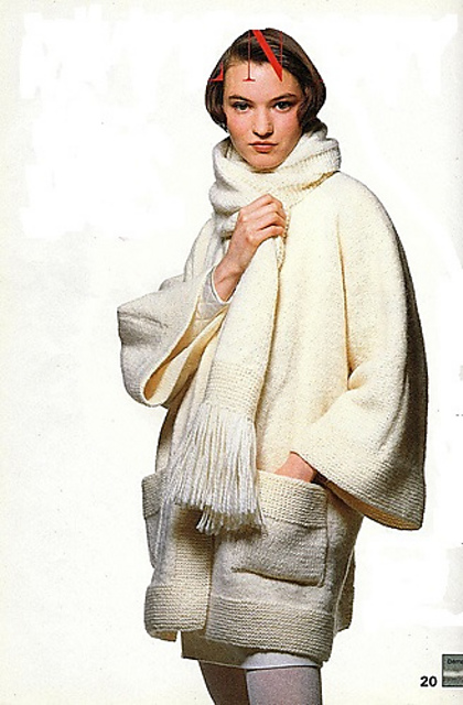 #20 Fringed Scarf Coat