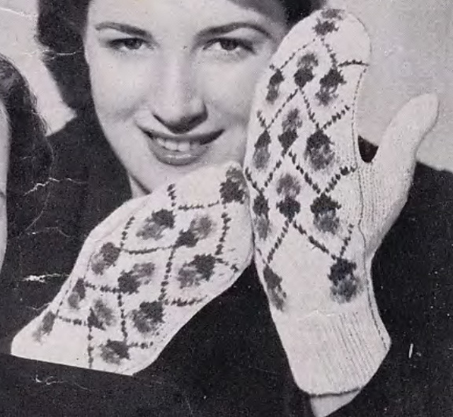 Floral Mitts