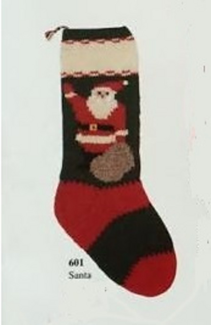 Santa with Bag Christmas Stocking #601