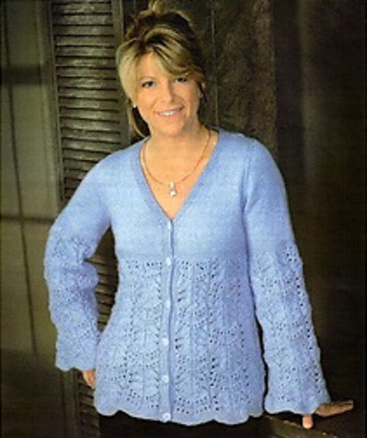 Wavy Lace Border Cardigan