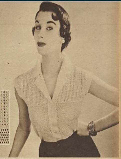 Blouse with tailored lapels