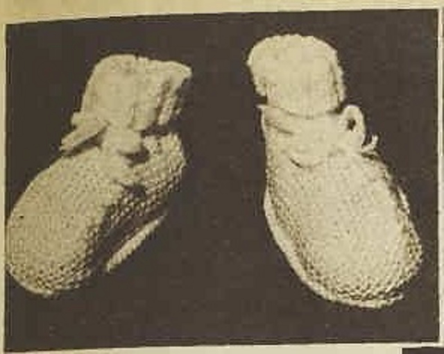 Layette for the Queen's Baby (Bootees)
