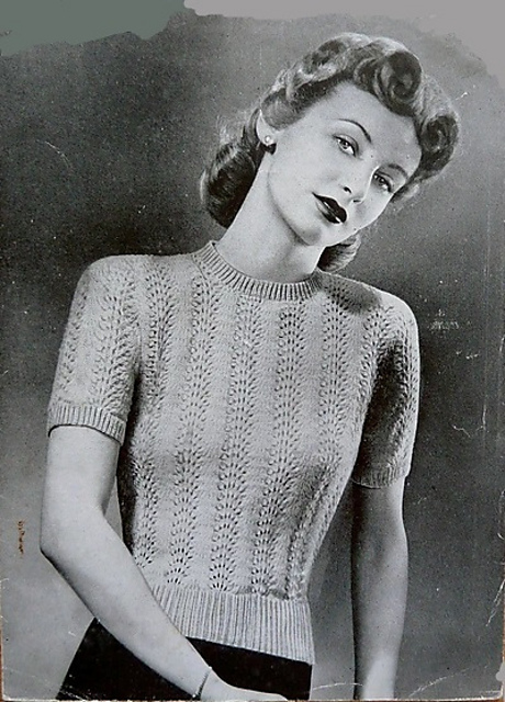 Lacy Jumper in Feather-Stitch