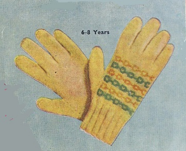Ring pattern gloves