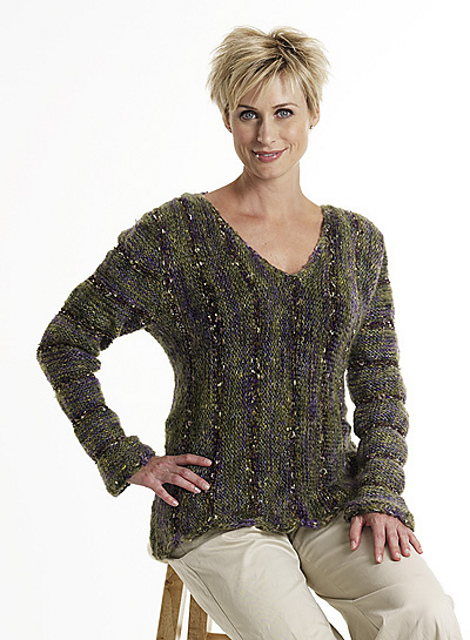 3706A Dune & Charm Striped Pullover