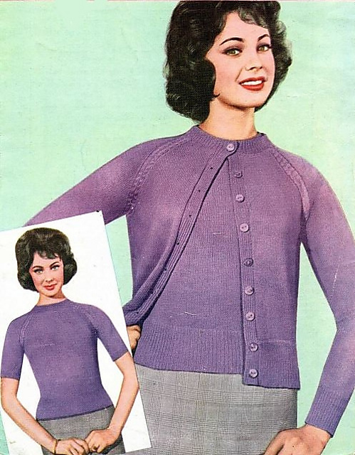Raglan Twin-Set Cardigan