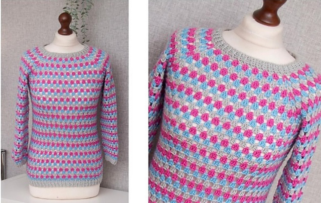 Granny Stripe Sweater CY1681