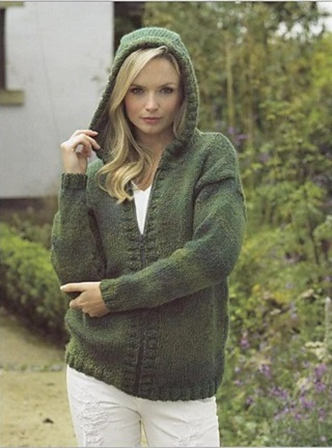 Ravelry: JB425 Hooded Cardigan pattern by James C. Brett