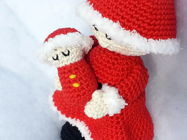 Mrs. Santa and baby