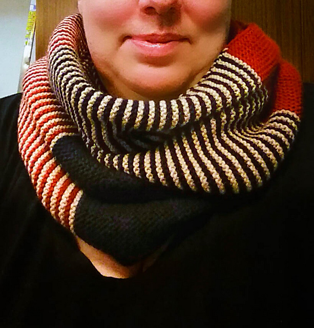 Pemberley's Striped Cowl