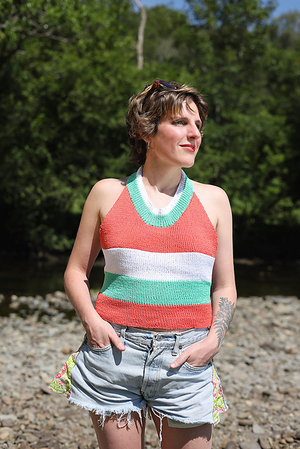 Striped Sun Top