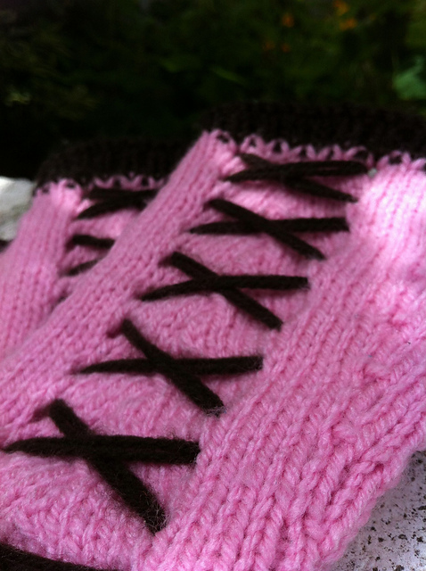 Corset Fingerless Mitts