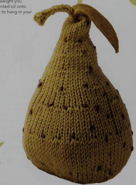 Pear Paperweight/Pincushion