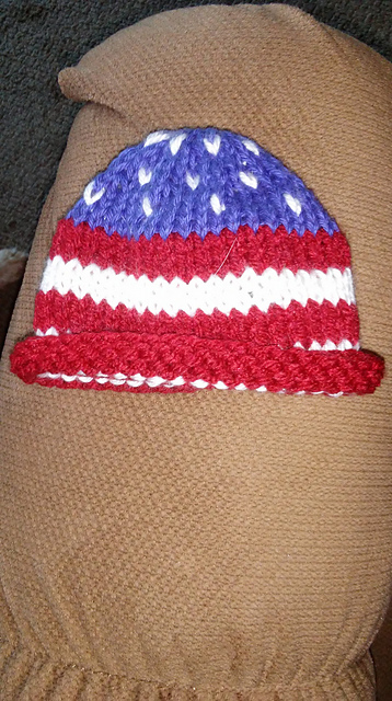 American Flag Preemie hat