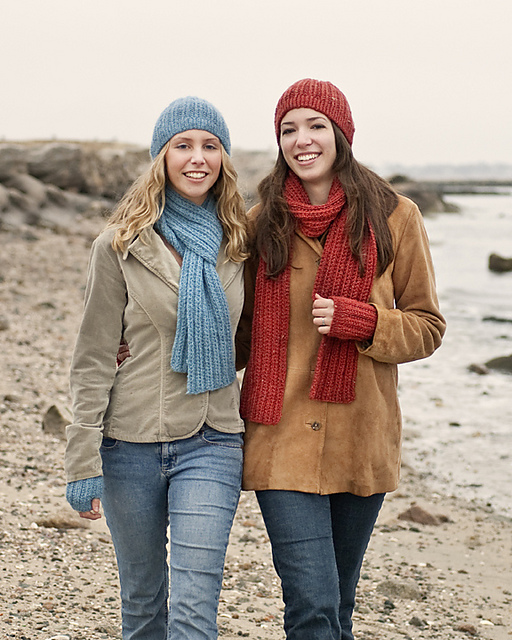 Chloe's Cap, Wristlets, and Scarf #892