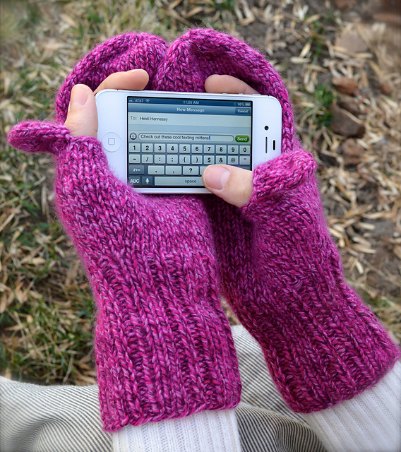 Rebekah Texting Mitten