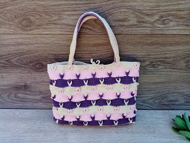 Flower tote bag