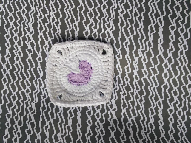 Heart granny square