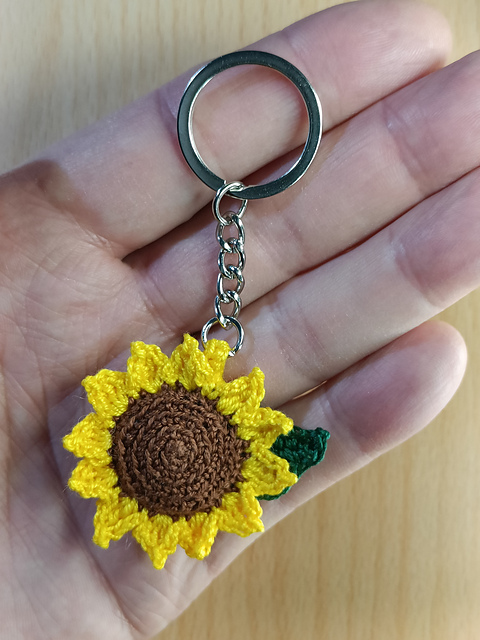 Sunflower Keychain