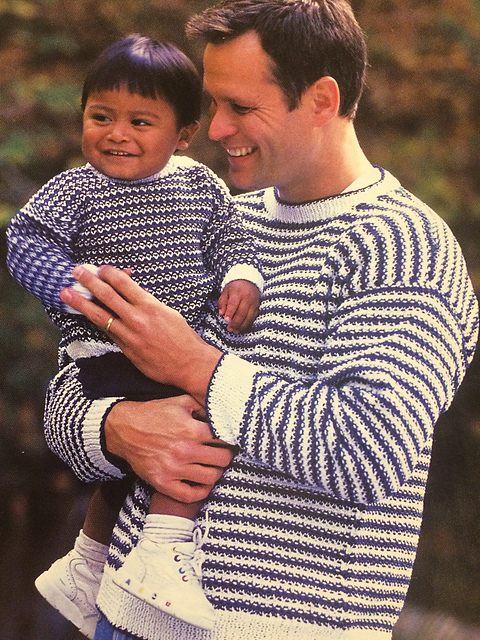 Seaside Stripes Man's Crew-Neck Pullover