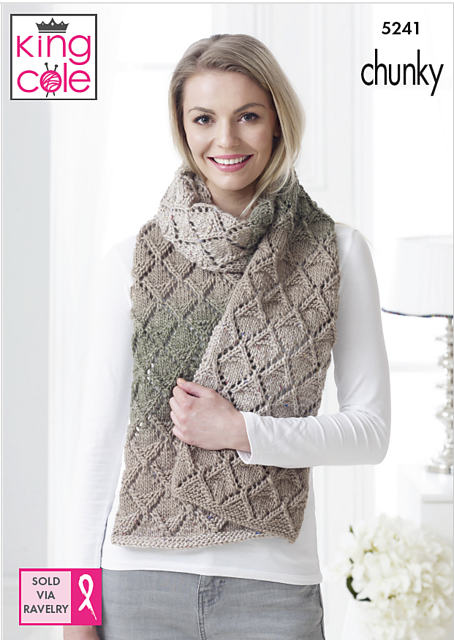 5241 Hat, Scarf, Lace scarf, Wrap & Frill Scarf