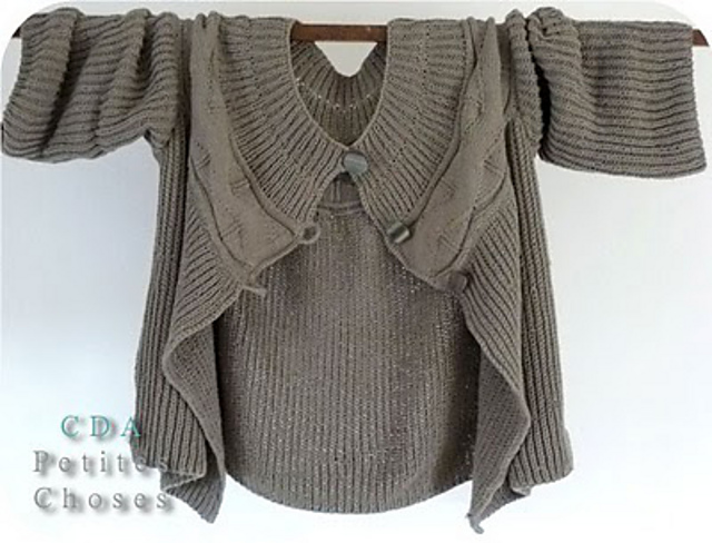 veste à empiècement rond