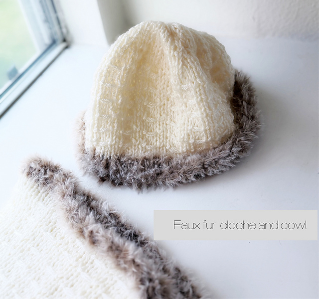 Faux Fur Cloche & Cowl Set