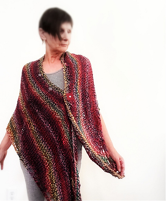 Grapes on the vine shawl