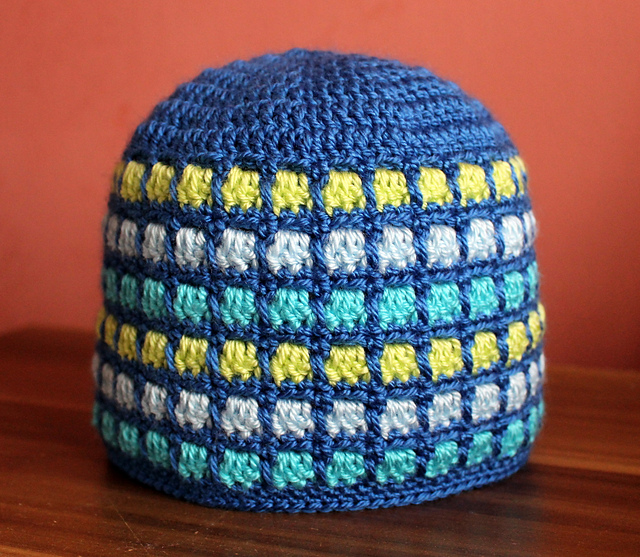 Hat with squares