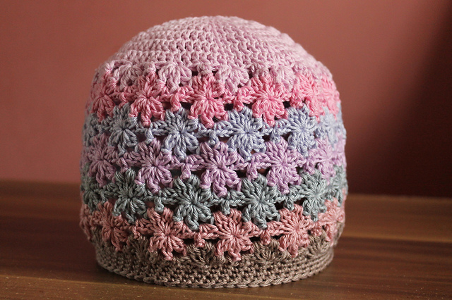 Hat with flowers