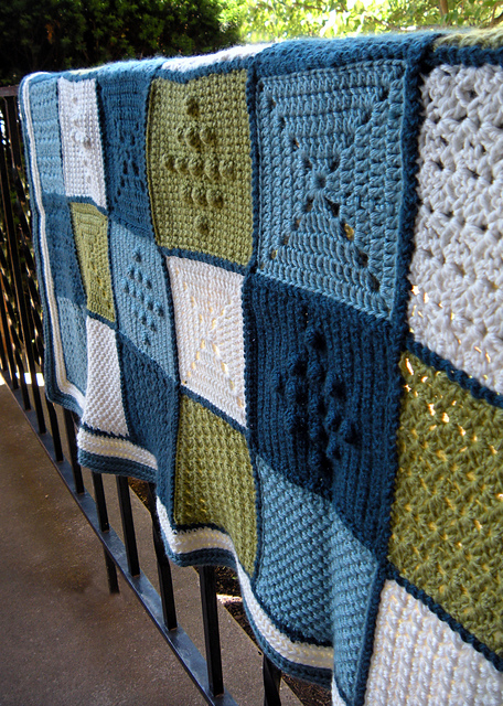 Stitch Pattern Sampler Blanket