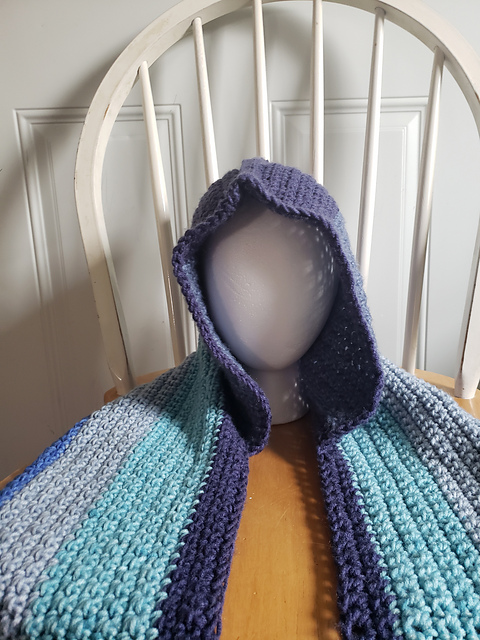 No Sew Hooded Scarf