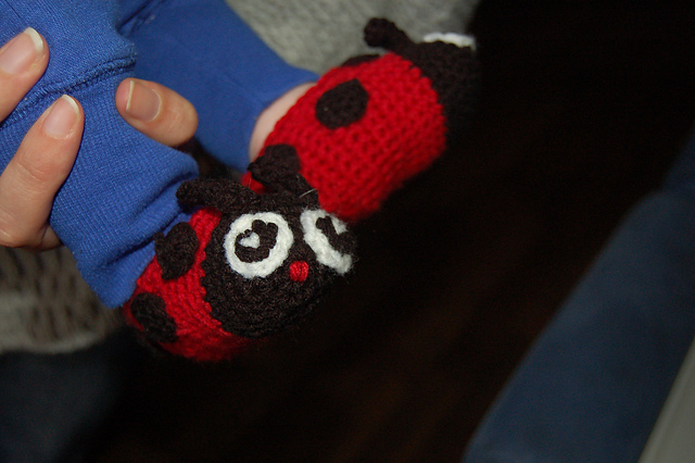 Baby Ladybug Booties