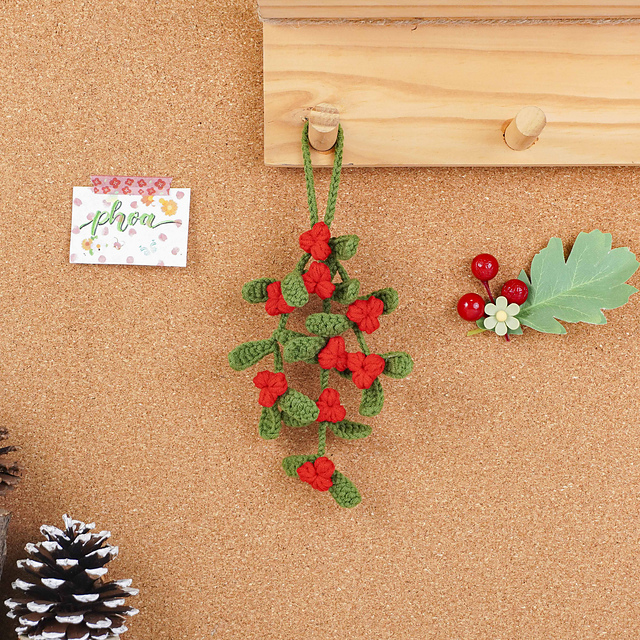 Christmas Holly Car Hanging