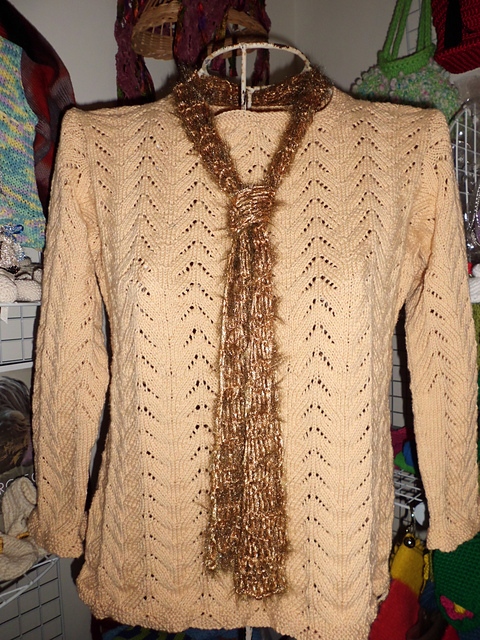 Chevron Lace Top