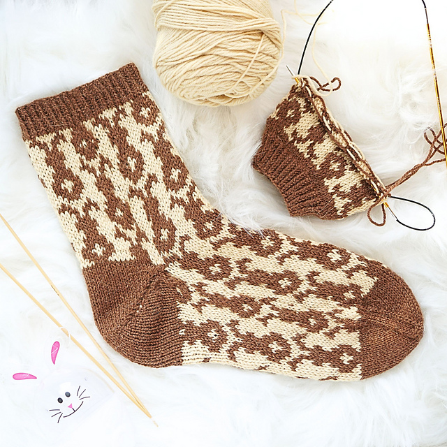 Easter Bunny Rabbit Socks