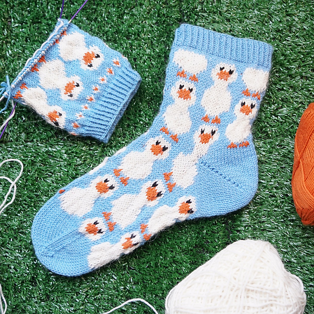 Springtime Goose Socks