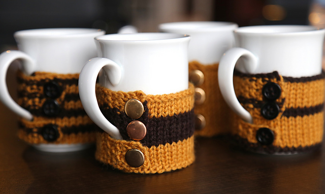 Buttoned Cup Cozy