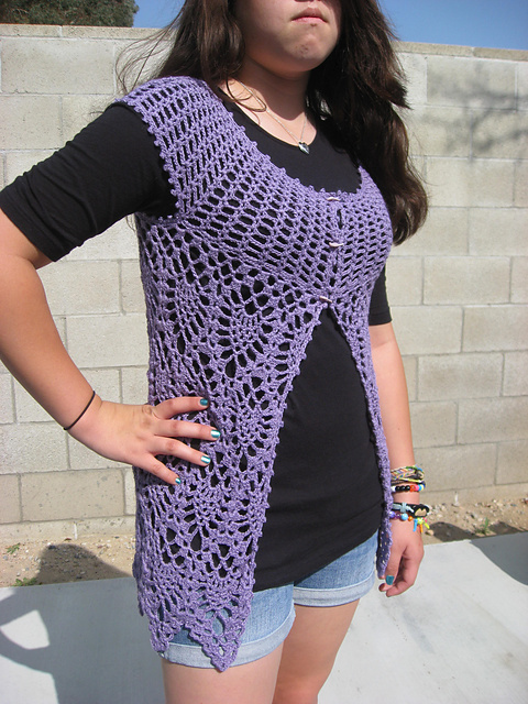 #4 Pineapple Vest with Yoke