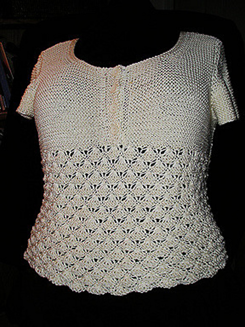 Cap Sleeve Placket Top