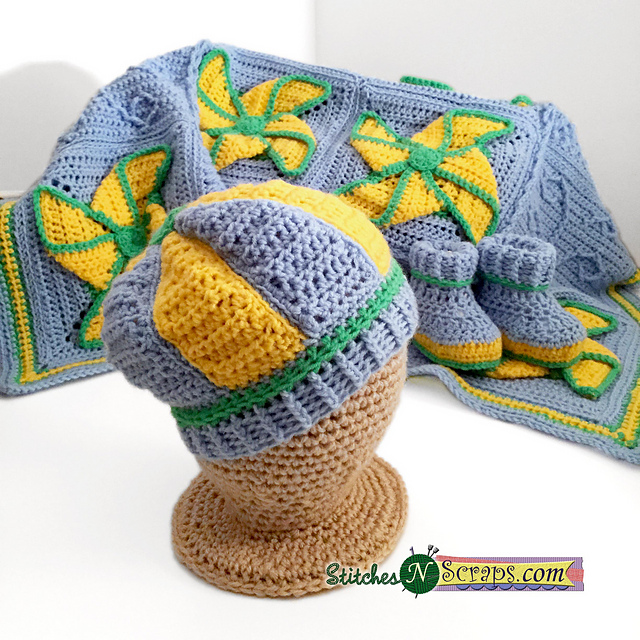 Puffy Pinwheel Hat