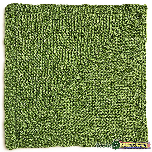 Mitered Garter Stitch Washcloth