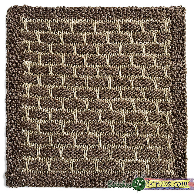 Brick Stitch Washcloth