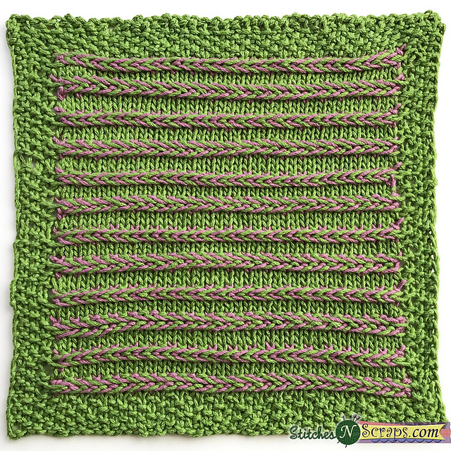 Latvian Braid Washcloth