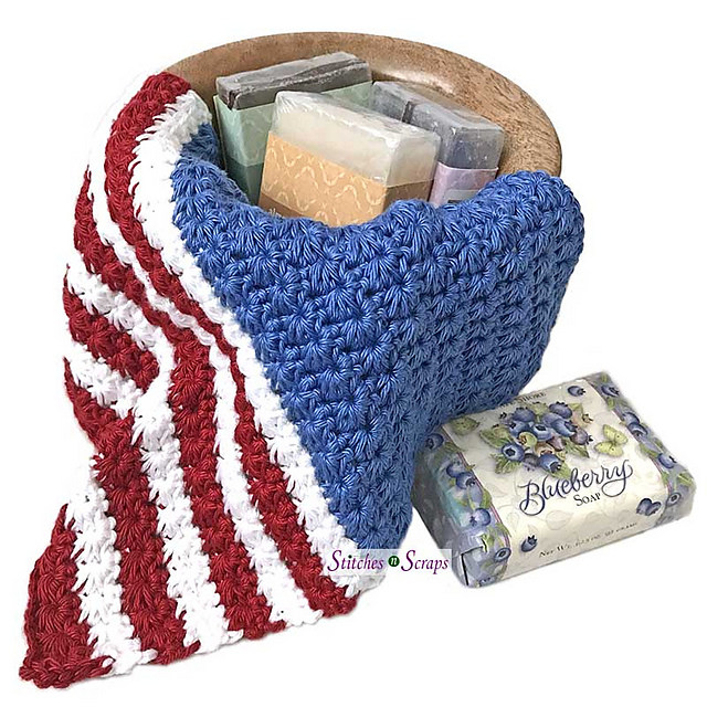 Stars and Stripes Washcloth
