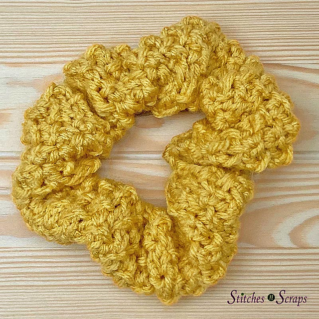 Rosette Stitch Scrunchie